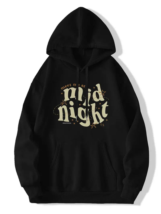 Meet Me At Midnight Hoodie Black