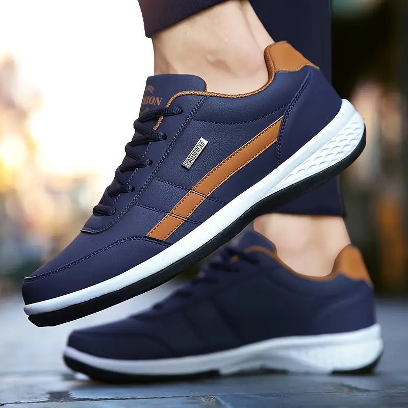 Men's All Seasons Solid Lace Up Jogging Shoes